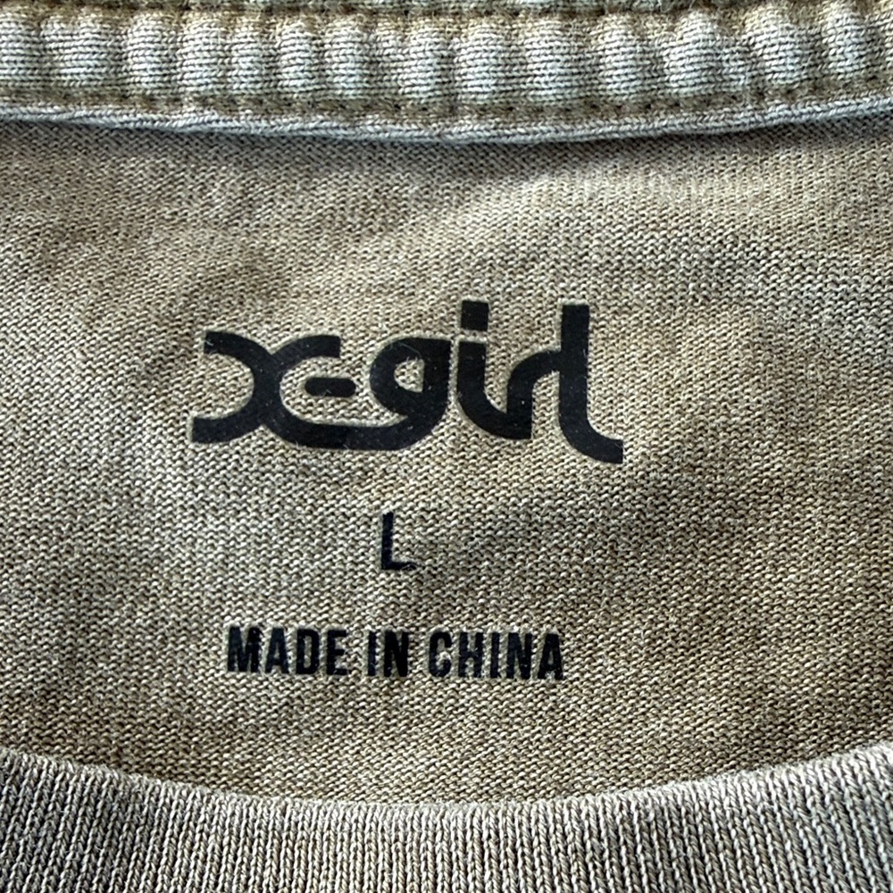 Khaki Long Sleeve Graphic Tee - Picture 3 of 5